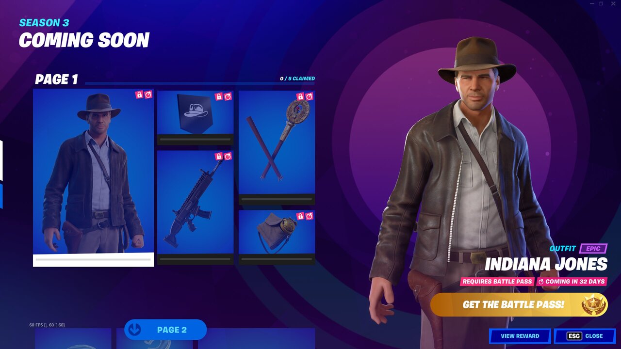 Fortnite-Indiana-Jones-Skin-Przepustka Bitewna