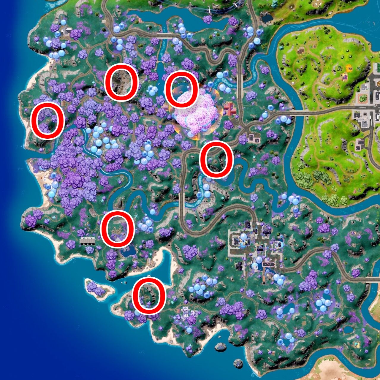 Fortnite-Rozdział-3-Sezon-3-Gejzer-Lokalizacje-Mapa