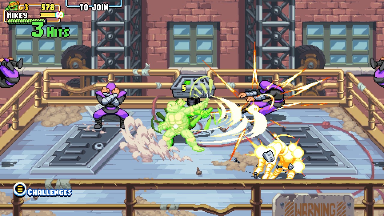 Wszystkie wyzwania w Teenage Mutant Ninja Turtles: Shredders Revenge Niszczarki-Revenge-All-Challenges