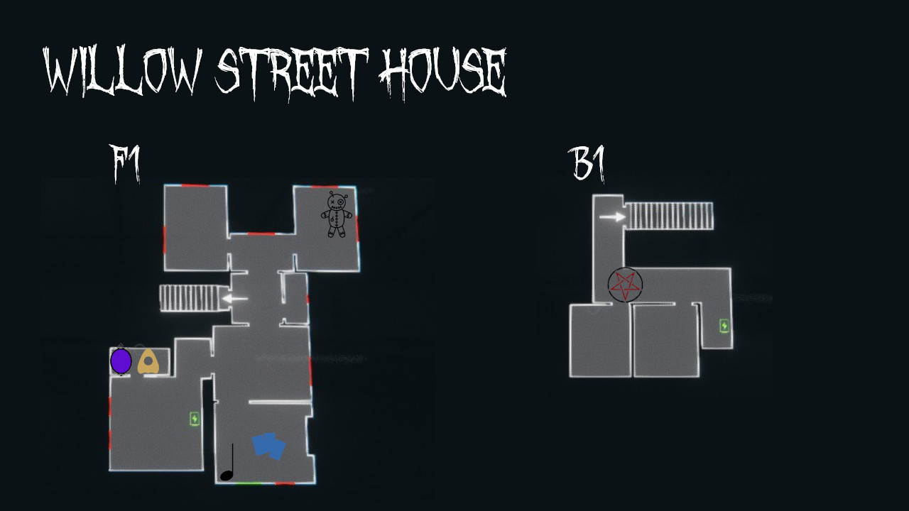 Phasmophobia-Willow-Street-House-Mapa