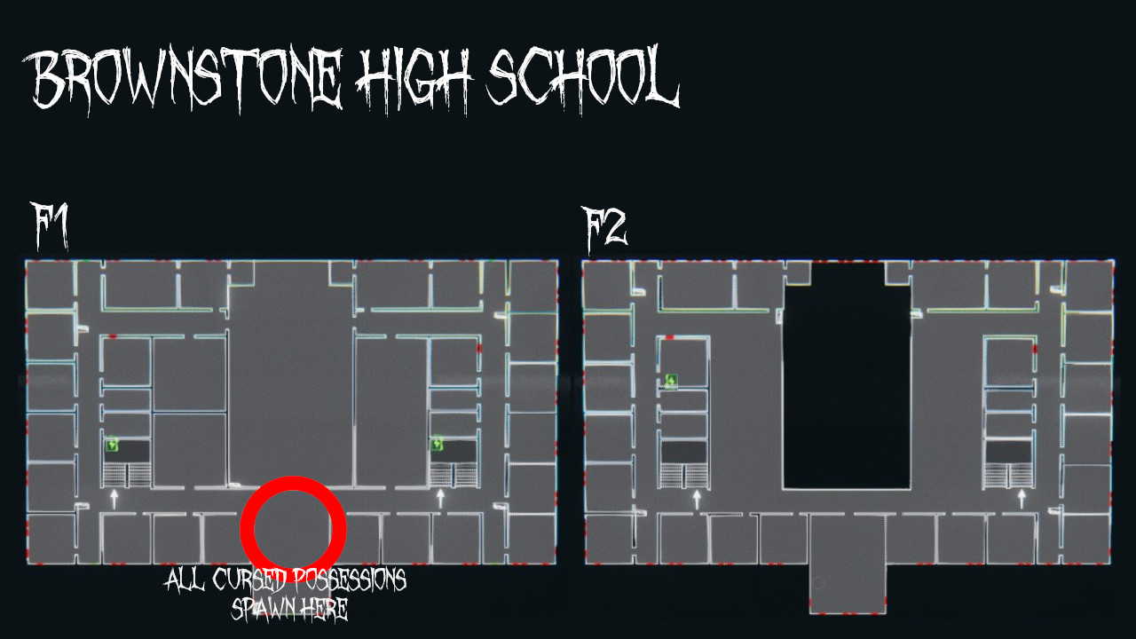 Phasmophobia-Brownstone-High-School-Mapa