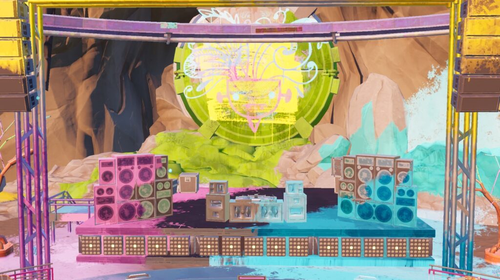 Fortnite stop the music at Rave Cave