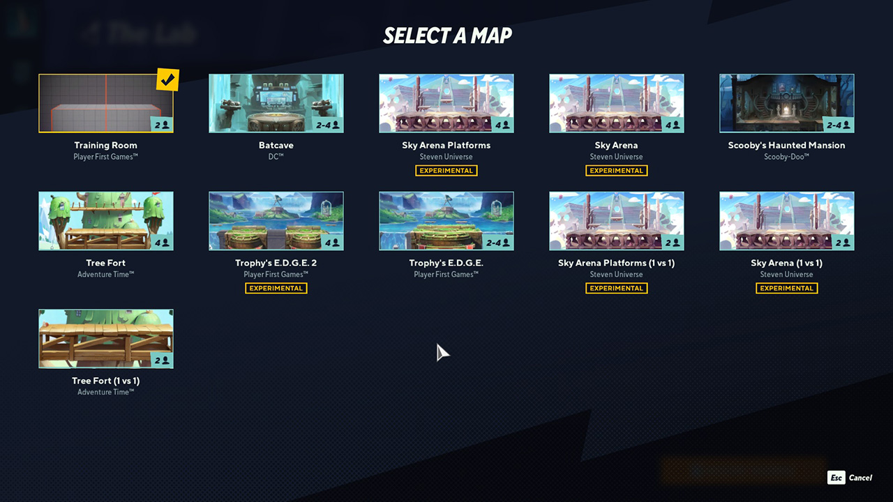 Multiversus-all-stage maps