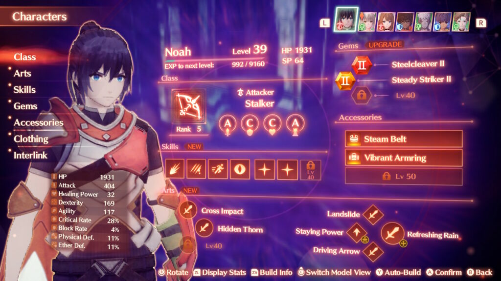 Xenoblade Chronicles 3: Użyj tej niewykorzystanej funkcji, aby łatwo zarządzać sprzętem i klasami