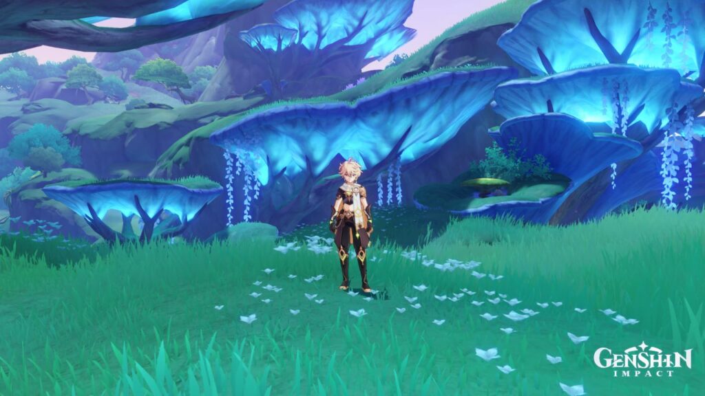 Lokalizacje Pyłu Kryształowej Torbieli Uderzenia Genshin | Gdzie znaleźć pył z kryształowej torbieli? Genshin-Impact-Dendro-Element