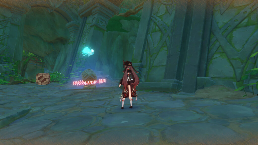 Genshin-Impact-Sumeru-Waterfall-Seelie