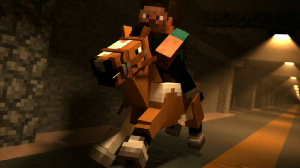 Najlepsze filmy Minecraft dla dzieci: samouczki, twórcy treści, skecze Minecraft-Horses-1