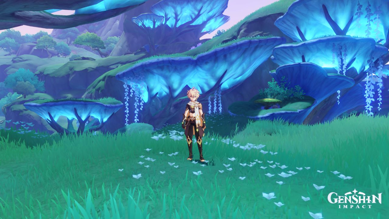 Lokalizacje Pyłu Kryształowej Torbieli Uderzenia Genshin | Gdzie znaleźć pył z kryształowej torbieli? Genshin-Impact-Dendro-Element