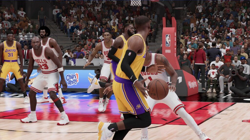 NBA 2K23: Wszystkie 4 lokalizacje Ronnie2K dla Rebirth Quest Bulls-Vs-Lakers-NBA-2K23