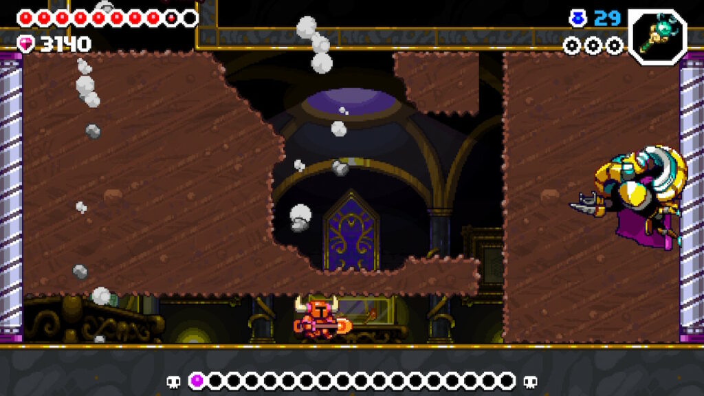 Shovel Knight Dig: Jak uzyskać prawdziwe zakończenie |  Przewodnik po biomach Crystal Core