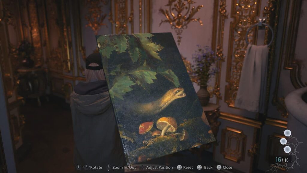 Jak rozwiązać zagadkę z malowaniem drapieżników w Resident Evil Village: Shadows of Rose? Resident-Evil-Village_20221024161456_1