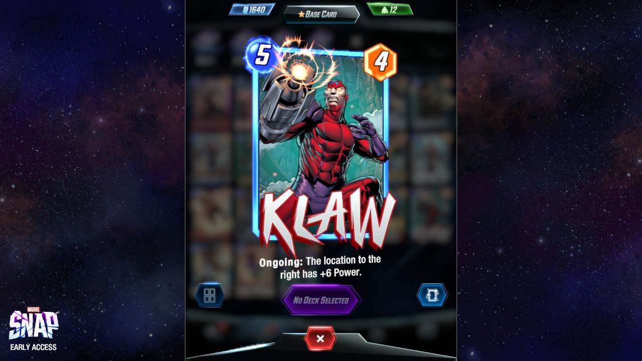 Marvel-Snap-Klaw-w toku