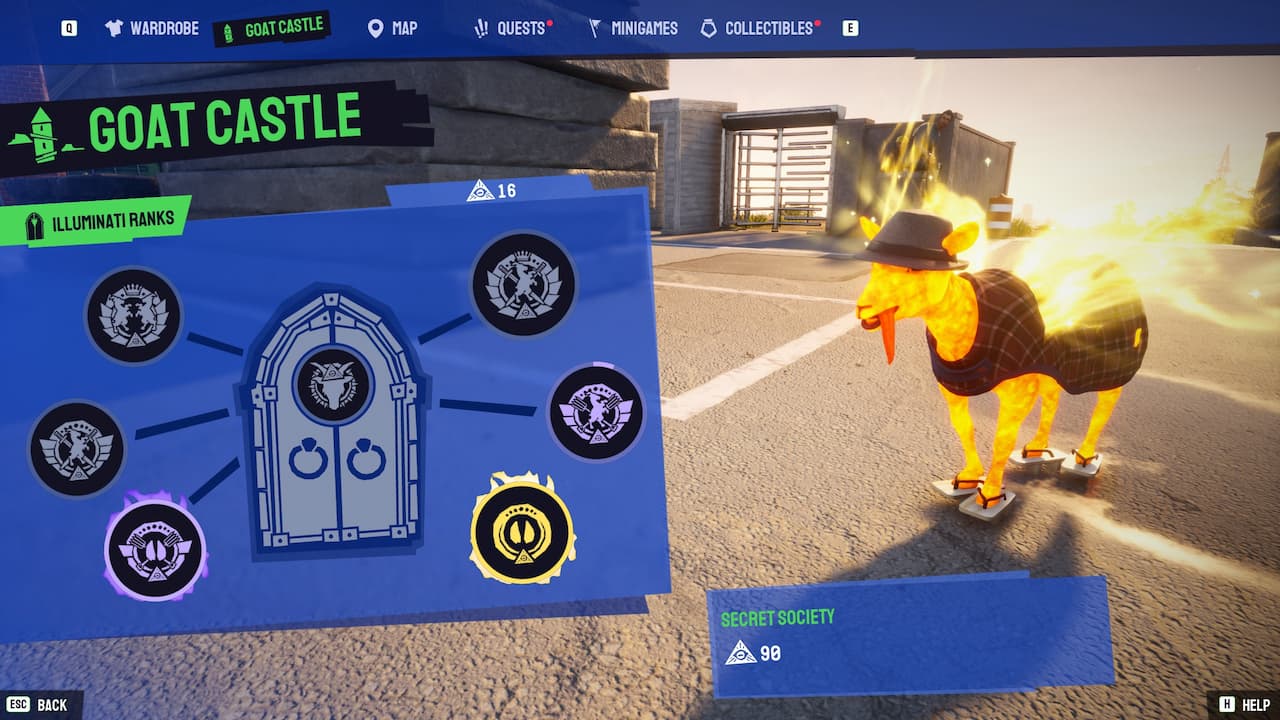 Jak odblokować pomieszczenie z portalem w Goat Simulator 3 Rangi Illuminati