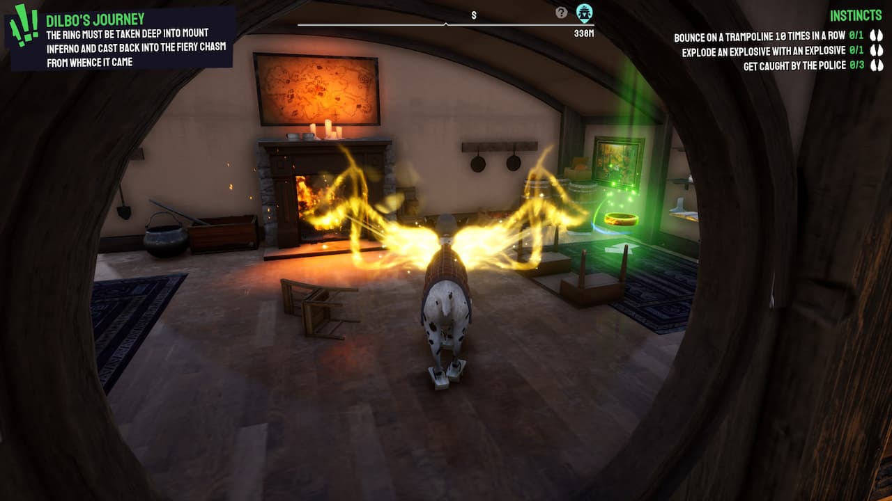 Jak ukończyć misję Dilbo's Journey w Goat Simulator 3 Wewnątrz-Diblos-Dom
