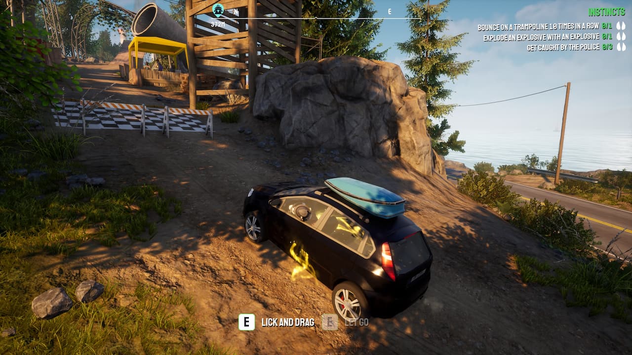 Wszystkie 29 lokalizacji ramp w Goat Simulator 3 Car-Ramp-above-Dilbos-House