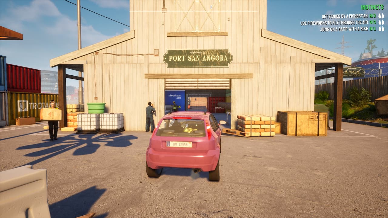 Wszystkie 29 lokalizacji ramp w Goat Simulator 3 Przejazd-przez-port-San-Angora-Budynek