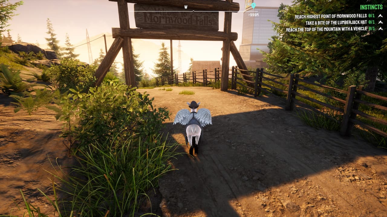 Wszystkie 29 lokalizacji ramp w Goat Simulator 3 Przy-znaku-Welcome-to-Mornwood-Falls