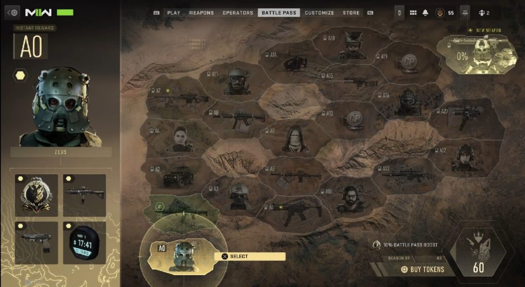 Przepustka bojowa sezonu 1 Warzone 2