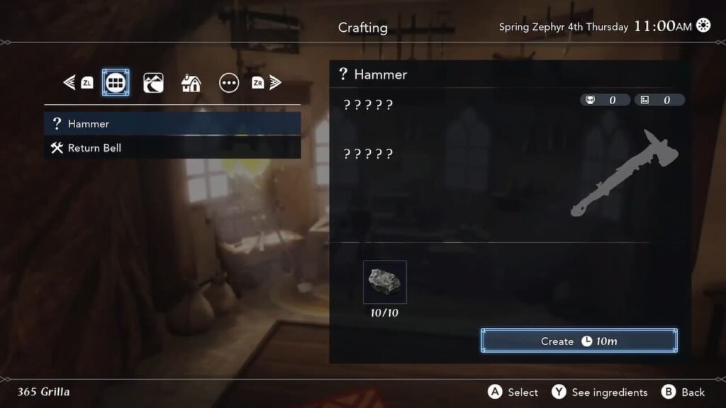 Hammer-Recipe
