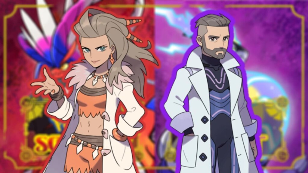 Jak kończy się Pokemon Scarlet i Violet? Wyjaśniono Pokemon-Scarlet-and-Violet-Professor-Sada-and-Turo