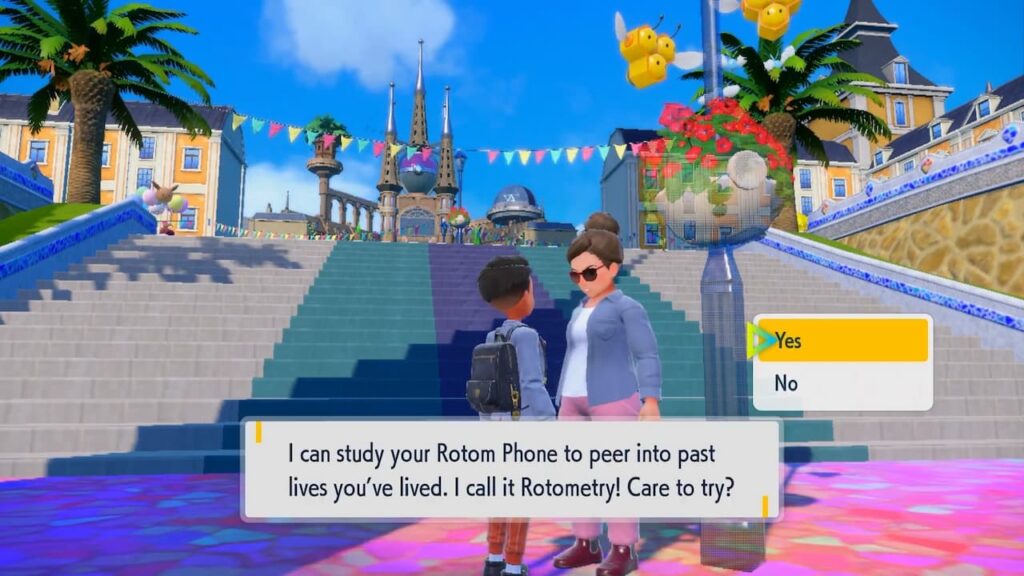 Jak wykorzystać premie za zapis danych w Pokémon Scarlet i Violet Talking-to-Save-Data-NPC