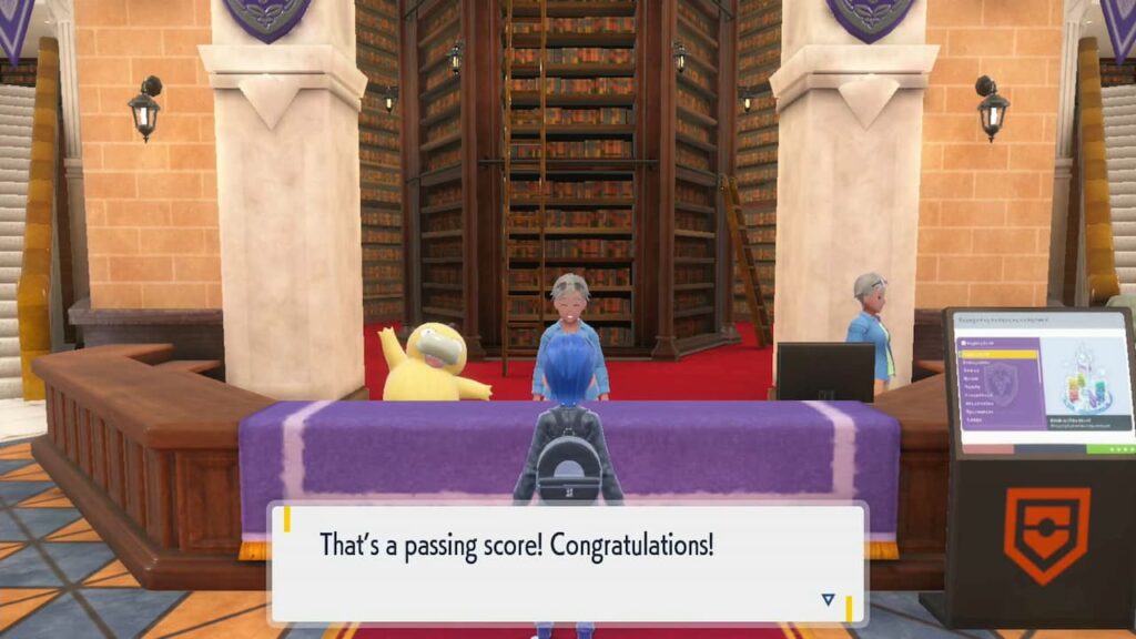 Odpowiedzi na wszystkie egzaminy z Akademii w Pokemon Scarlet & Violet Passing-Score