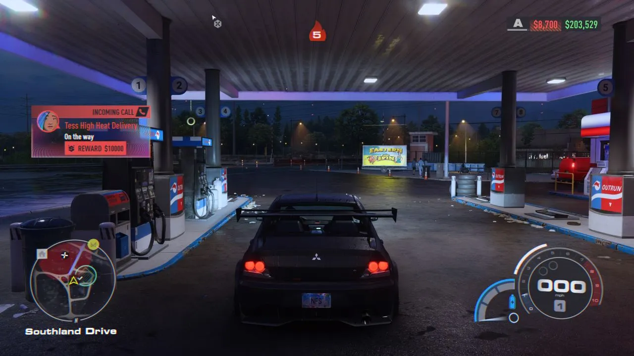NFS-bez ograniczeń-naprawa-pojazdu-na-stacji-benzynowej