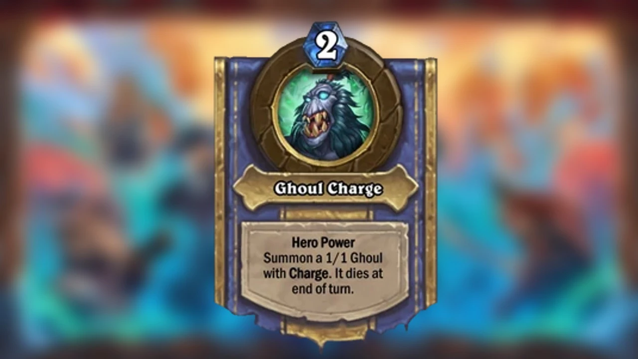 Hearthstone: Death Knight Class Pełne wyjaśnienie Szarża Ghuli