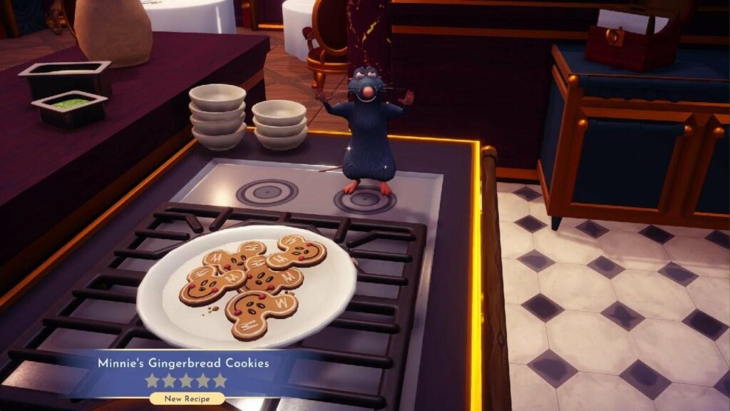 Disney Dreamlight Valley: piernikowe ciasteczka Minnie