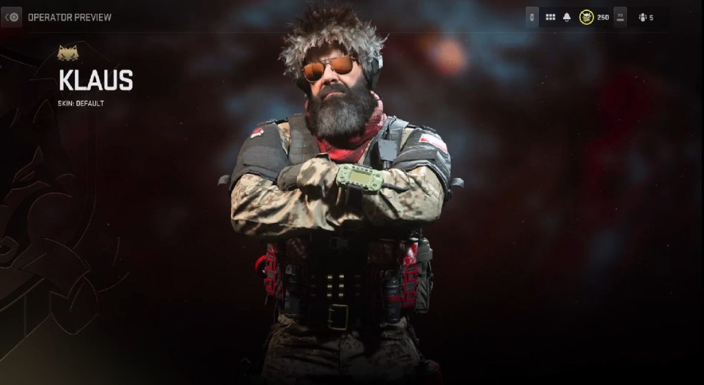 Modern Warfare 2 Klaus Operator