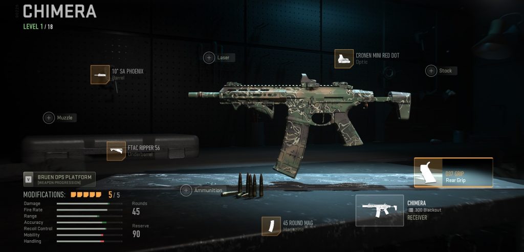 Klasa Warzone 2 Chimera Honey Badger.