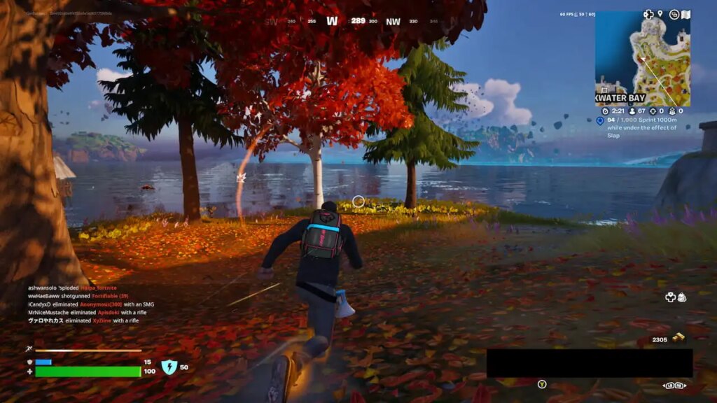Sprint-1000m-While-Under-the-Effect-of-Slap-in-Fortnite