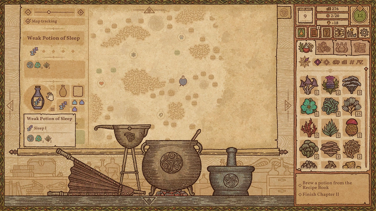 Jak zrobić eliksir snu w Potion Craft Jak-zrobić-miksturę-nasenną-w-eliksirze-rzemiosło-1