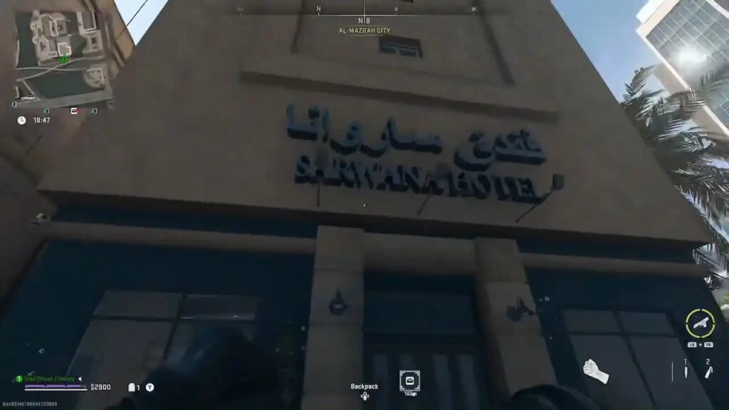 Warzone 2.0 DMZ Sarwana Hotel Alley Dead Drop Lokalizacja Sarwana-Hotel