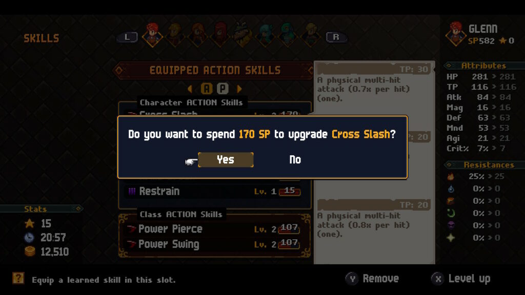 Chained Echoes: Jak wydawać SP |  Przewodnik po punktach umiejętności