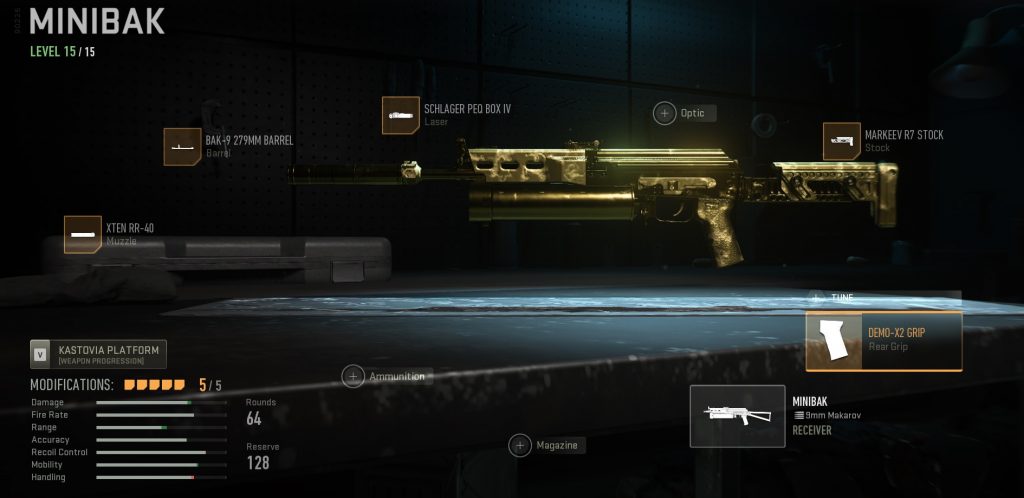 Klasa Warzone 2 Minibak