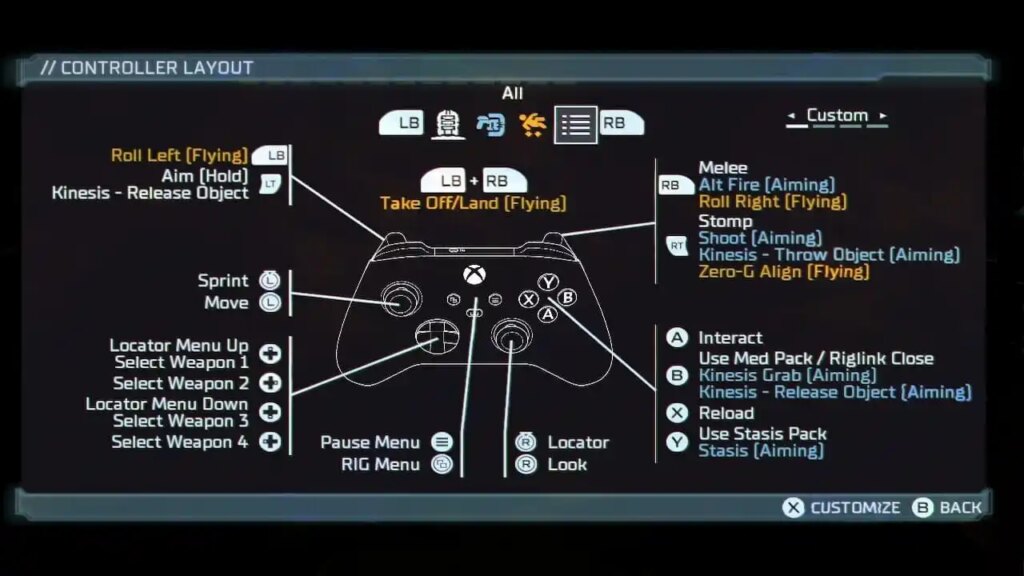 Dead-Space-Remake-Controller-Layout