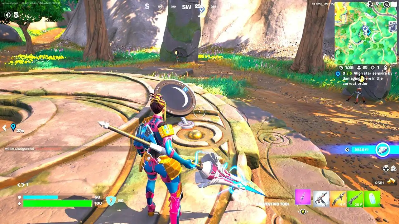 Czujniki dopasowujące do gwiazd w Fortnite