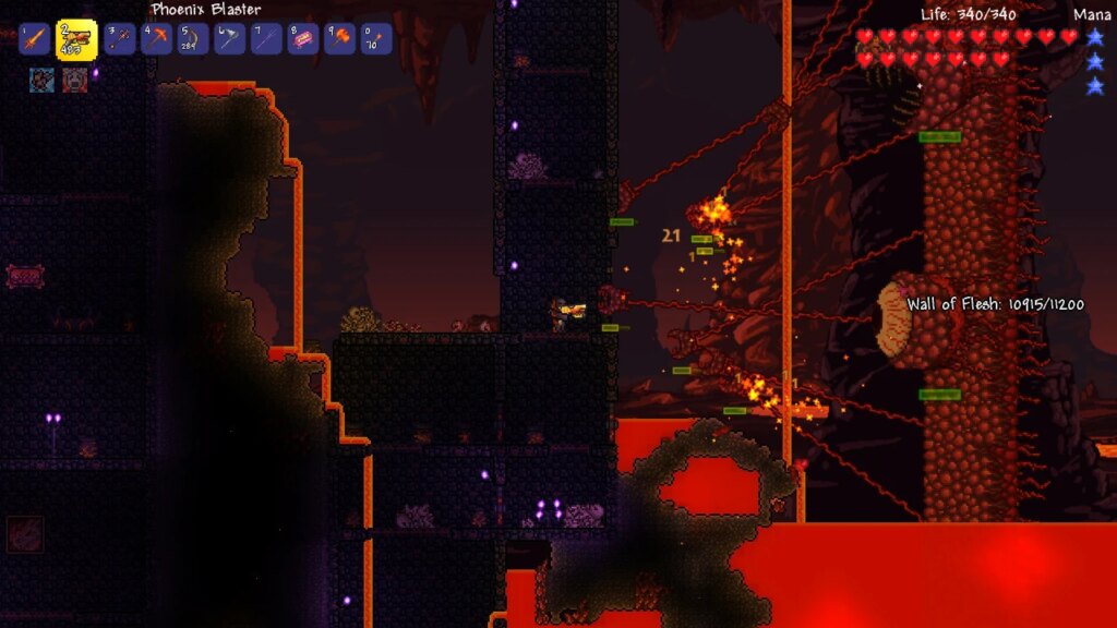 Jak zrobić eliksir Obsydianowej Skóry w Terrarii? terraria-lava