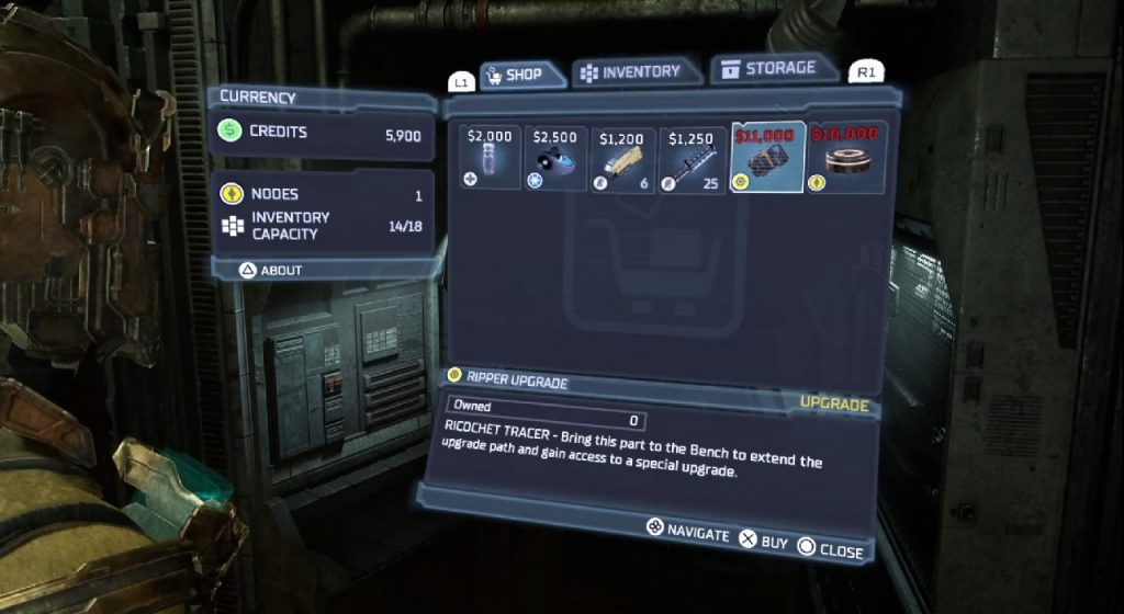 Ulepszenia broni w Dead Space Remake