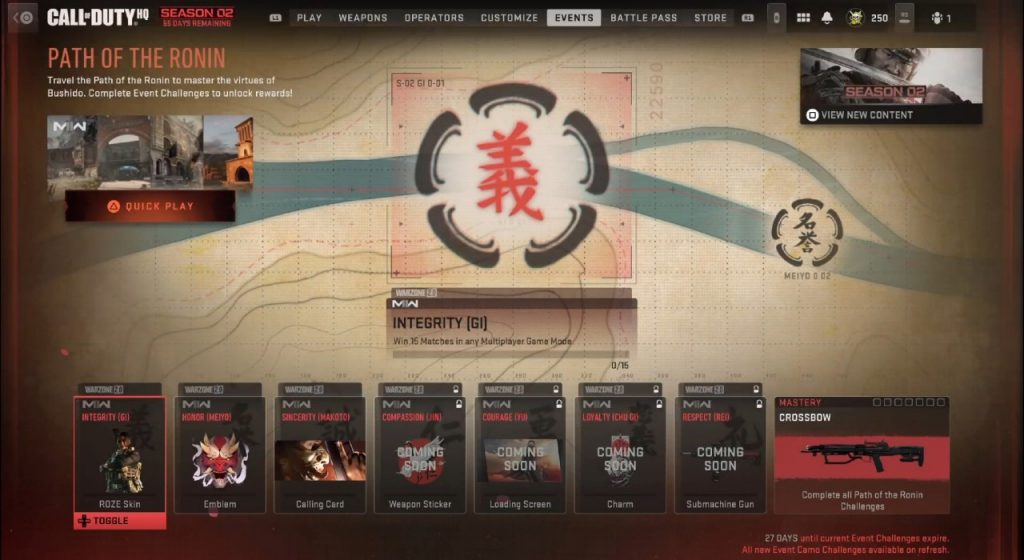 Wyjaśnienie Modern Warfare 2 Path of the Ronin
