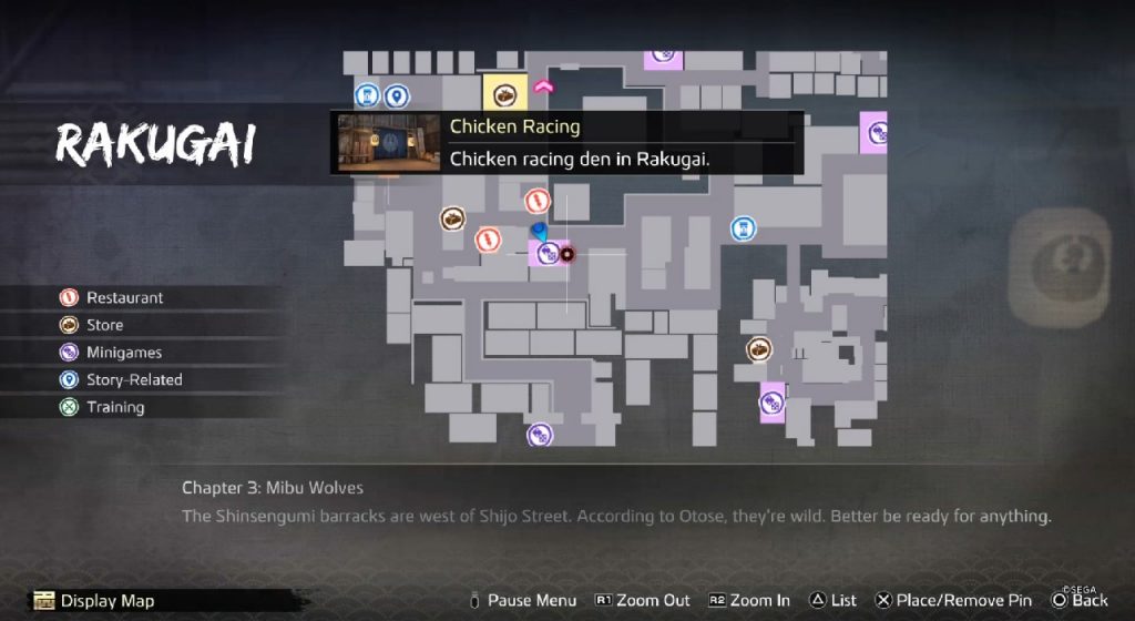 Jak wyścigi Dragon Ishin Chicken