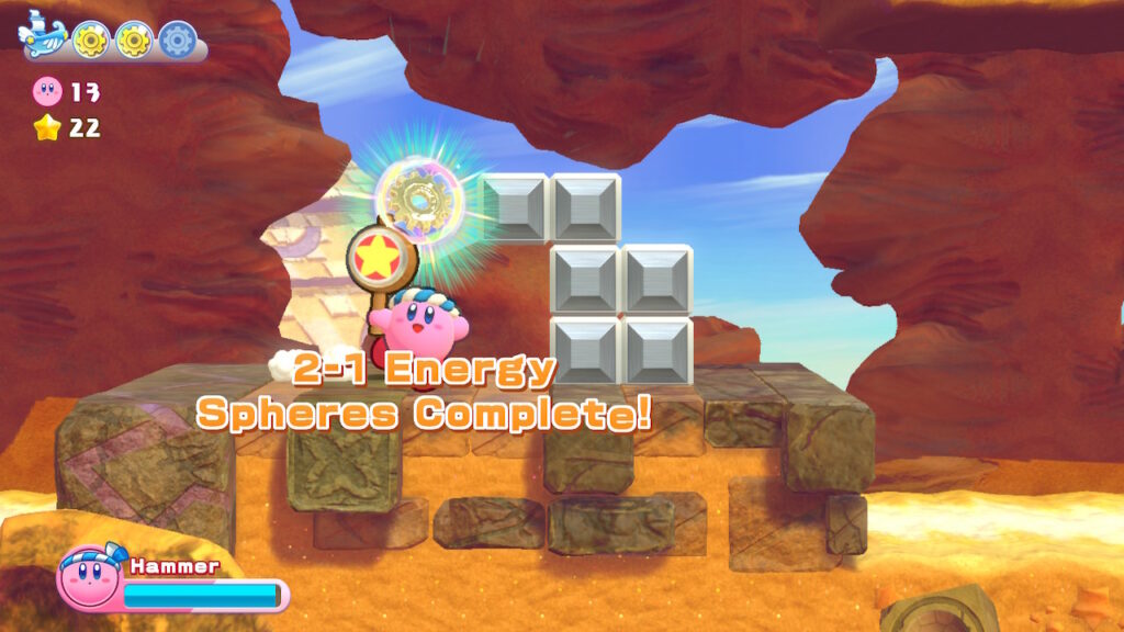 Kirby's Return to Dreamland Deluxe: 2-1 lokalizacje kul energii