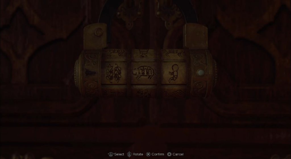 Resident Evil 4 Remake Rozwiązanie zagadki z zamkiem szyfrowym