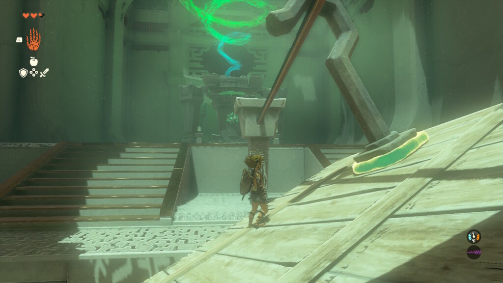 Legend of Zelda: Tears of the Kingdom — przewodnik po świątyni Okouh link on rail tram