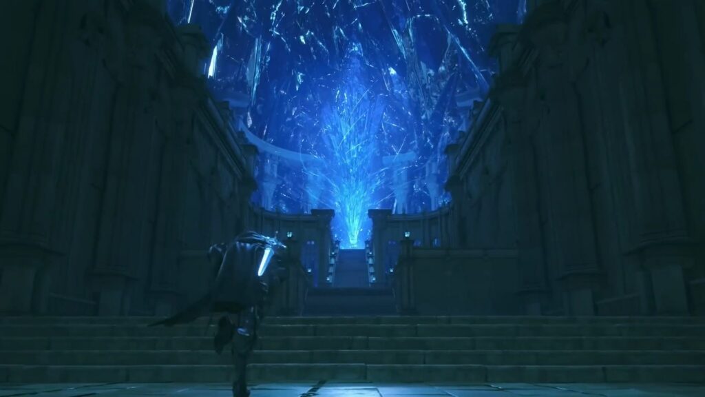 Final Fantasy 16: Jak zdobyć Ultimę | Tajny przewodnik po najlepszej broni Clive runs towards the Mothercrystal in Final Fantasy 16