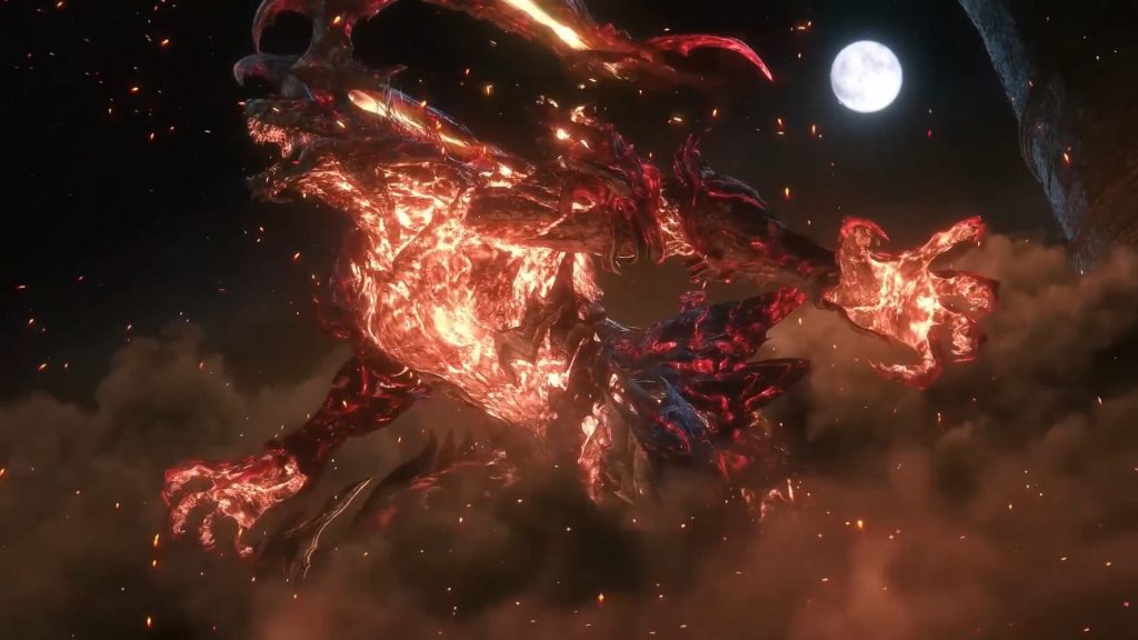 Ifrit pojawia się w Final Fantasy 16