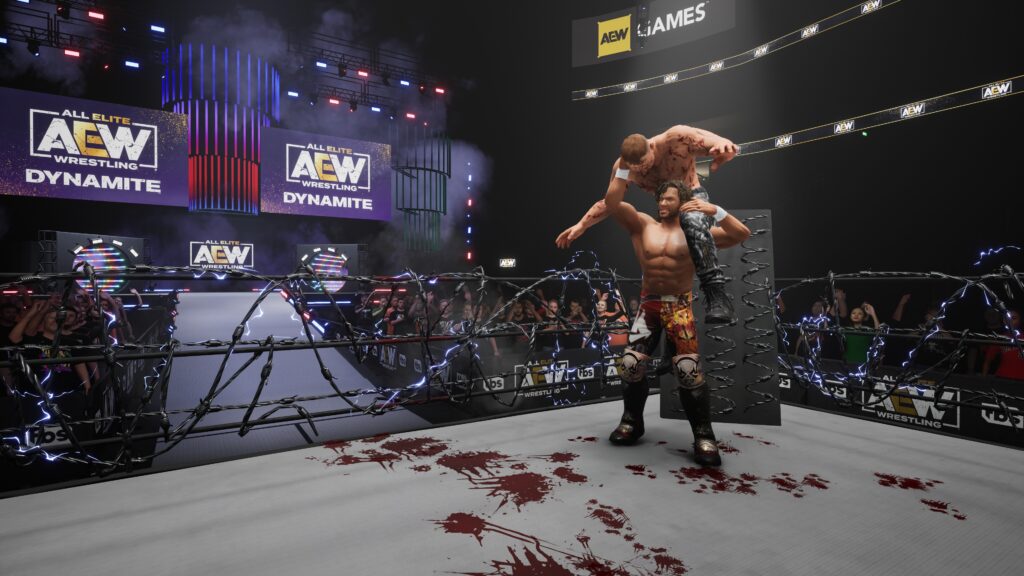 Kenny Omega wygrywa Exploding Barbed Wire Death Match w AEW Fight Forever. 