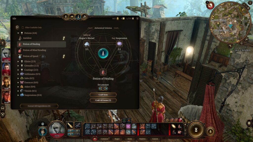 Baldur's Gate 3: Jak wytwarzać mikstury lecznicze