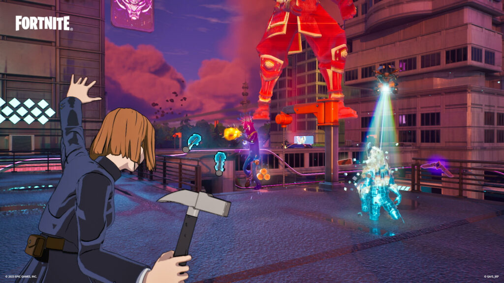 How to get Hollow Purple and Straw Doll Technique mythics in Fortnite